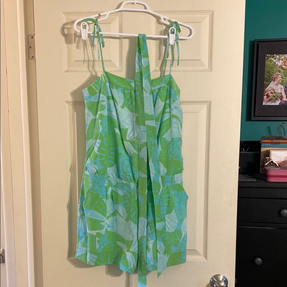 Tie waist romper